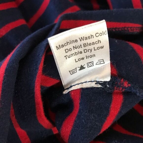 Tuckernuck Navy Blue Red Stripe Americana Breton French Style Size XS - Picture 6 of 6